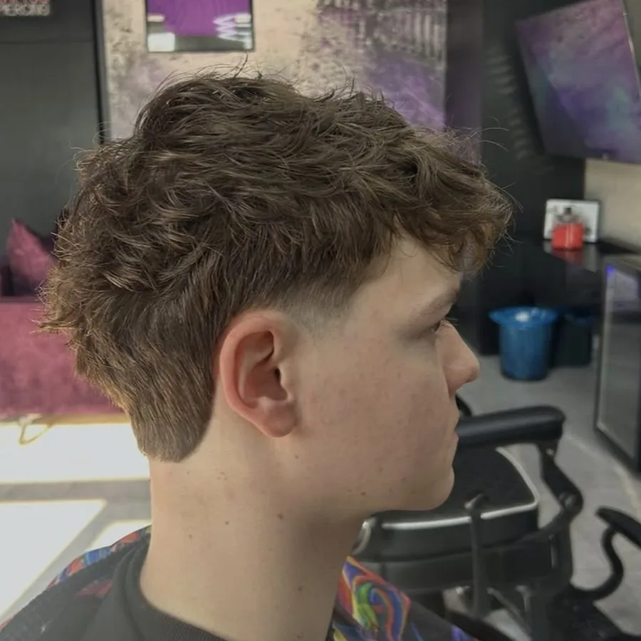 Falowany mullet z taperem